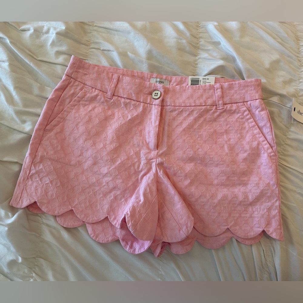 Crown and Ivy, Shelby cut, Size 4, Pink cotton shorts